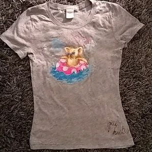 Gilly Hicks grey graphic tshirt